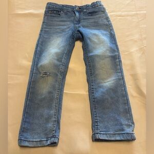 Buffalo David Bitton Light Blue Wash Distressed Jeans Slim Straight‎ Fit